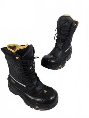 Terra Men's 12 Crossbow Winter Work Boots Composite Toe Black NWOB